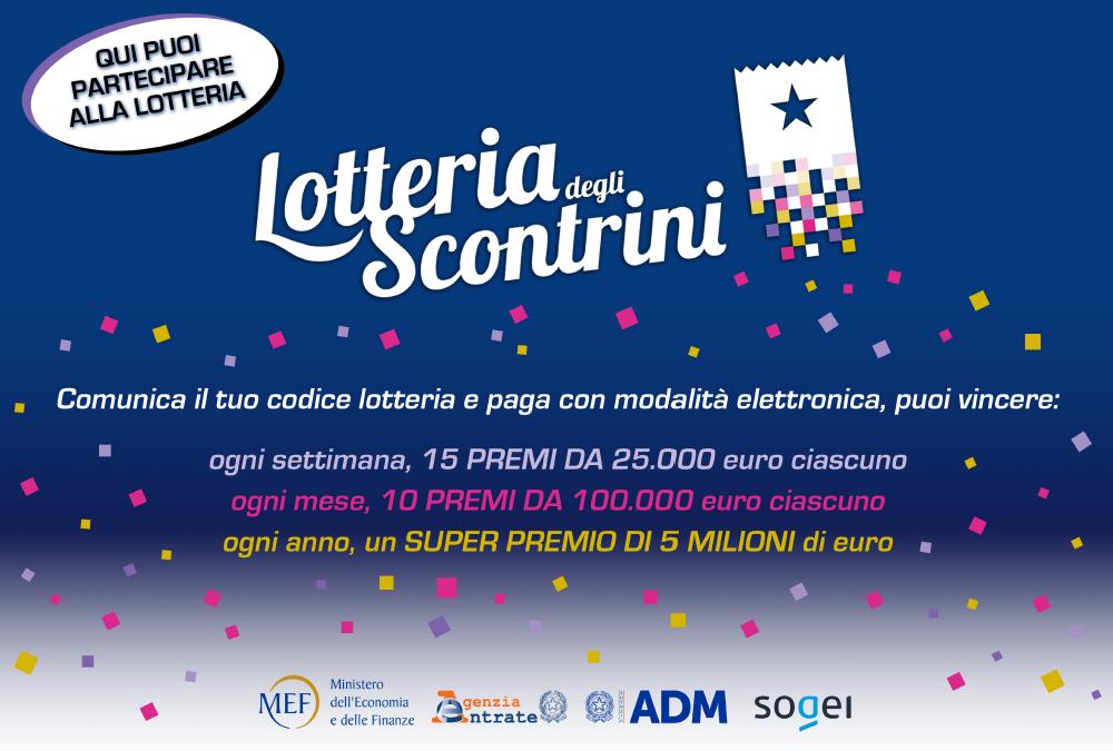 LOTTERIA SCONTRINI: istruzioni e premi per acquirenti!