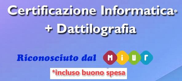 Certificazioni informatiche: offerta in corso!